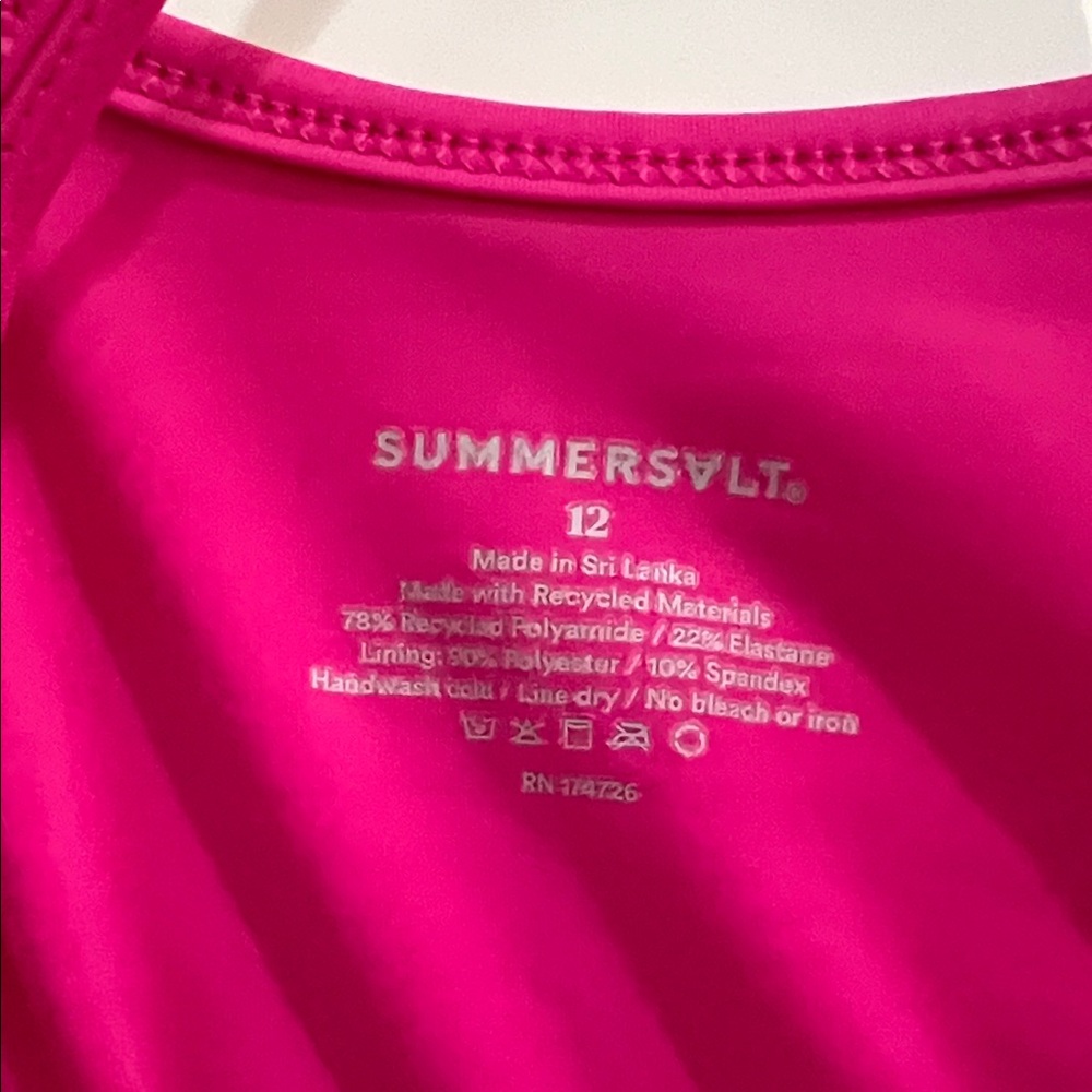 Summersalt Vibrant Pink and Red Swimsuit - Picture 2 of 9
